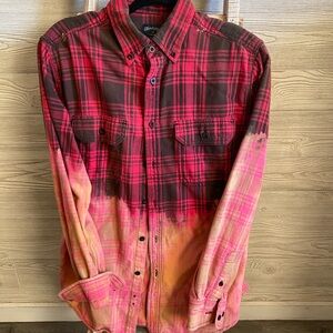 Eddie Bauer Red and Black Plaid Shirt